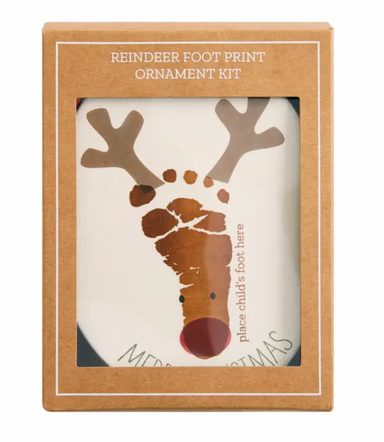 Mud Pie Reindeer Foot Print Ornament Kit