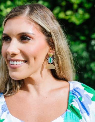 Michelle McDowell Jenna Earrings - Pine