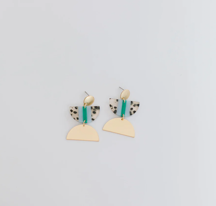 Michelle McDowell Jenna Earrings - Pine