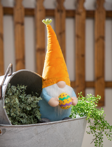 Evergreen Easter Gnome with Carrot Hat
