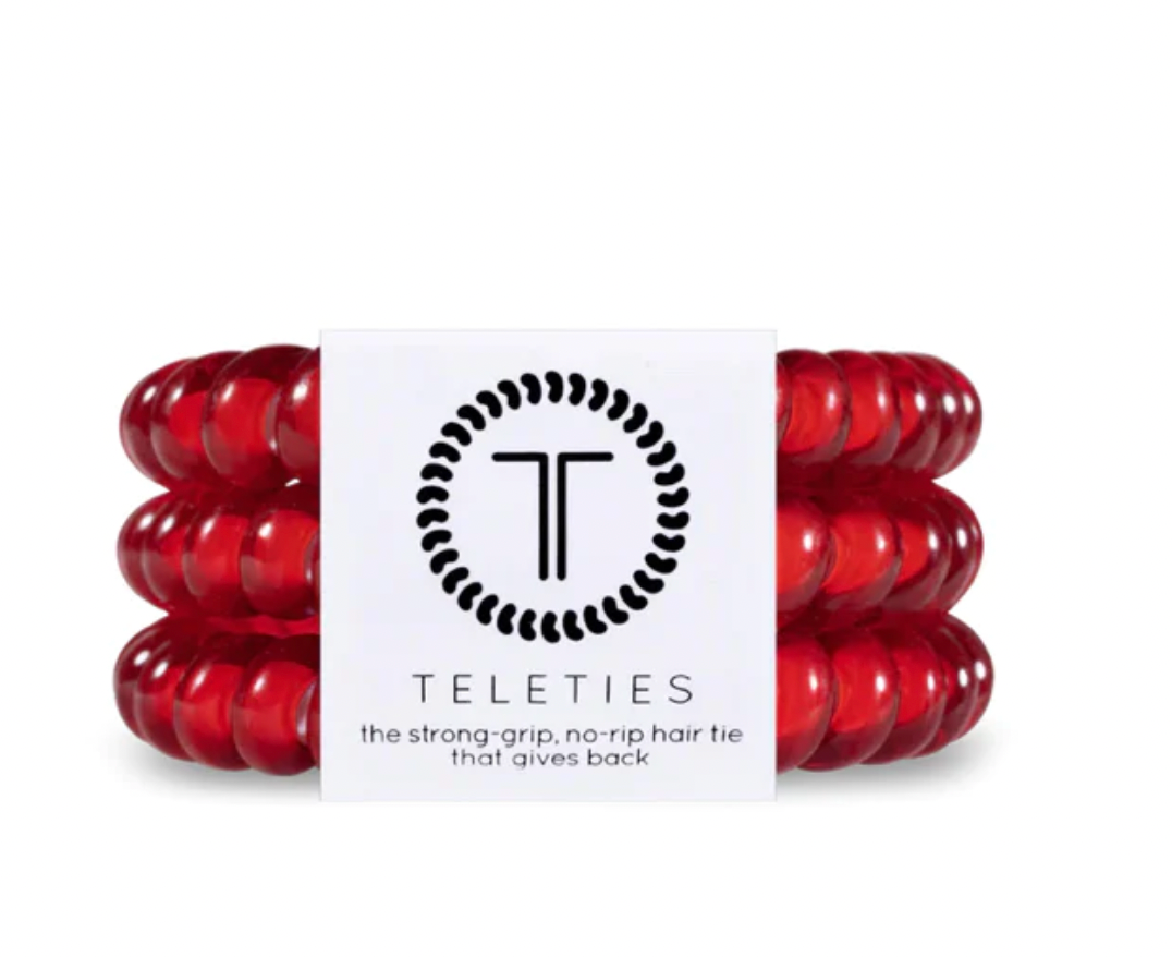Teleties Small 3 Pack -Scarlet Red