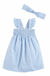 Mud Pie Smocked Sundress and Headband Set - Blue