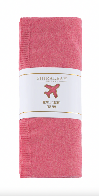 Shiraleah Francoise Travel Poncho- Pink