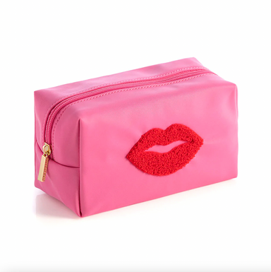 Shiraleah Cara Lips Cosmetic Pouch- Pink