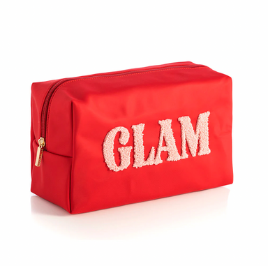 Shiraleah Cara GLAM Cosmetic Pouch- Red