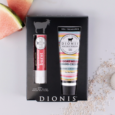 Dionis Hand Cream & Lip Balm Gift Set - Sweet Treasures