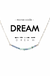 Ethic Goods Morse Code Dainty Stone Necklace - Dream