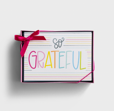 DaySpring All She Wrote Notes Note Card Set - So Grateful