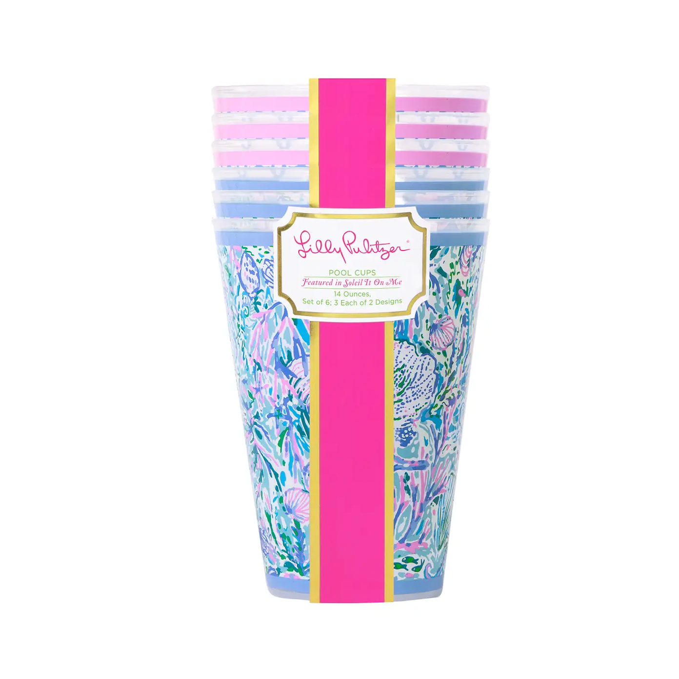 Lilly Pulitzer Pool Cups - Soleil It On Me