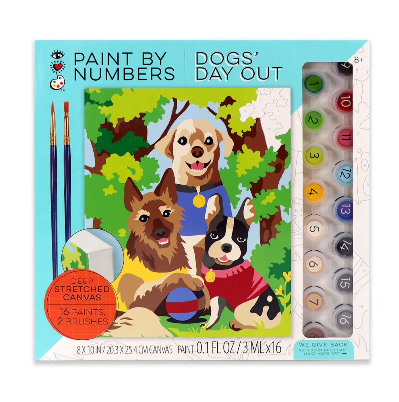 Bright Stripes Paint By Numbers - Dogs’ Day Out