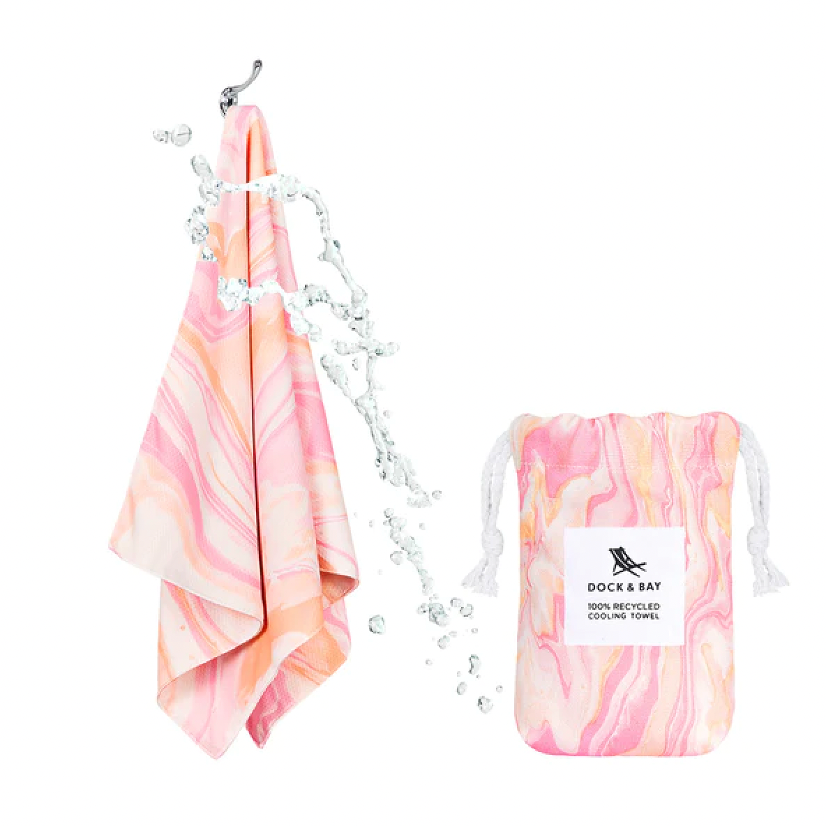 Dock & Bay Cooling Towel - Peach Melba