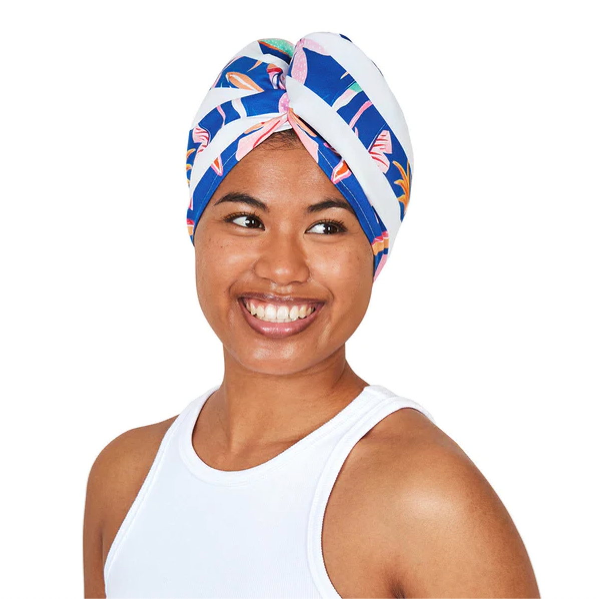 Dock & Bay Quick Dry Hair Wrap - Flower Power Tropical Bloom