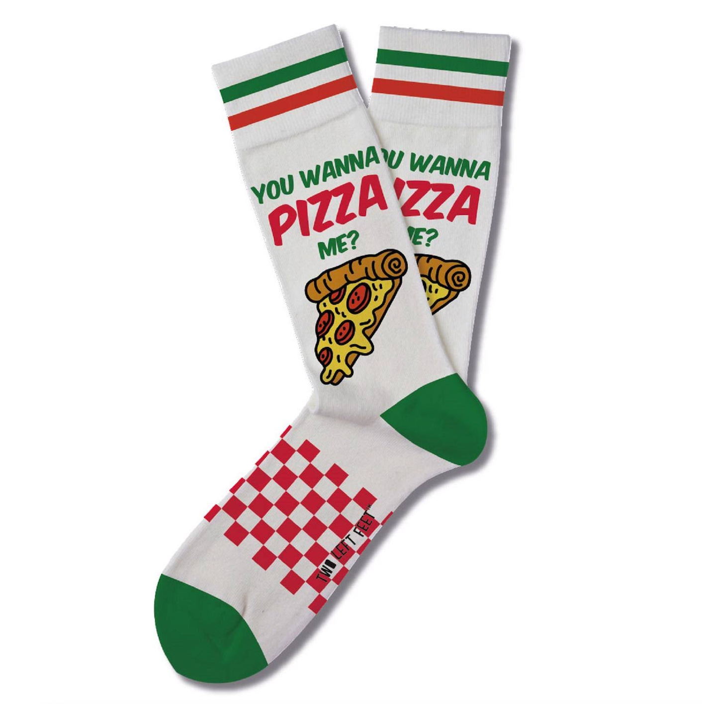 Two Left Feet You Wanna Pizza Me Socks