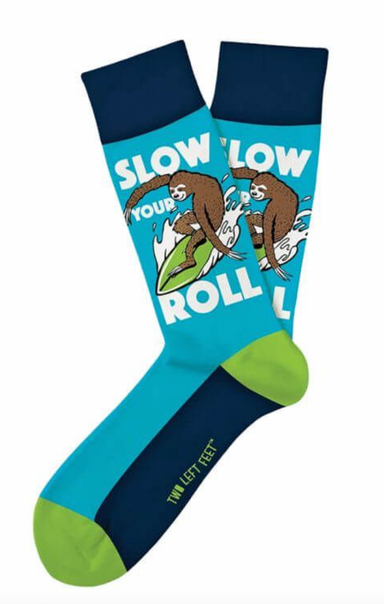 Two Left Feet Slow Your Roll Socks