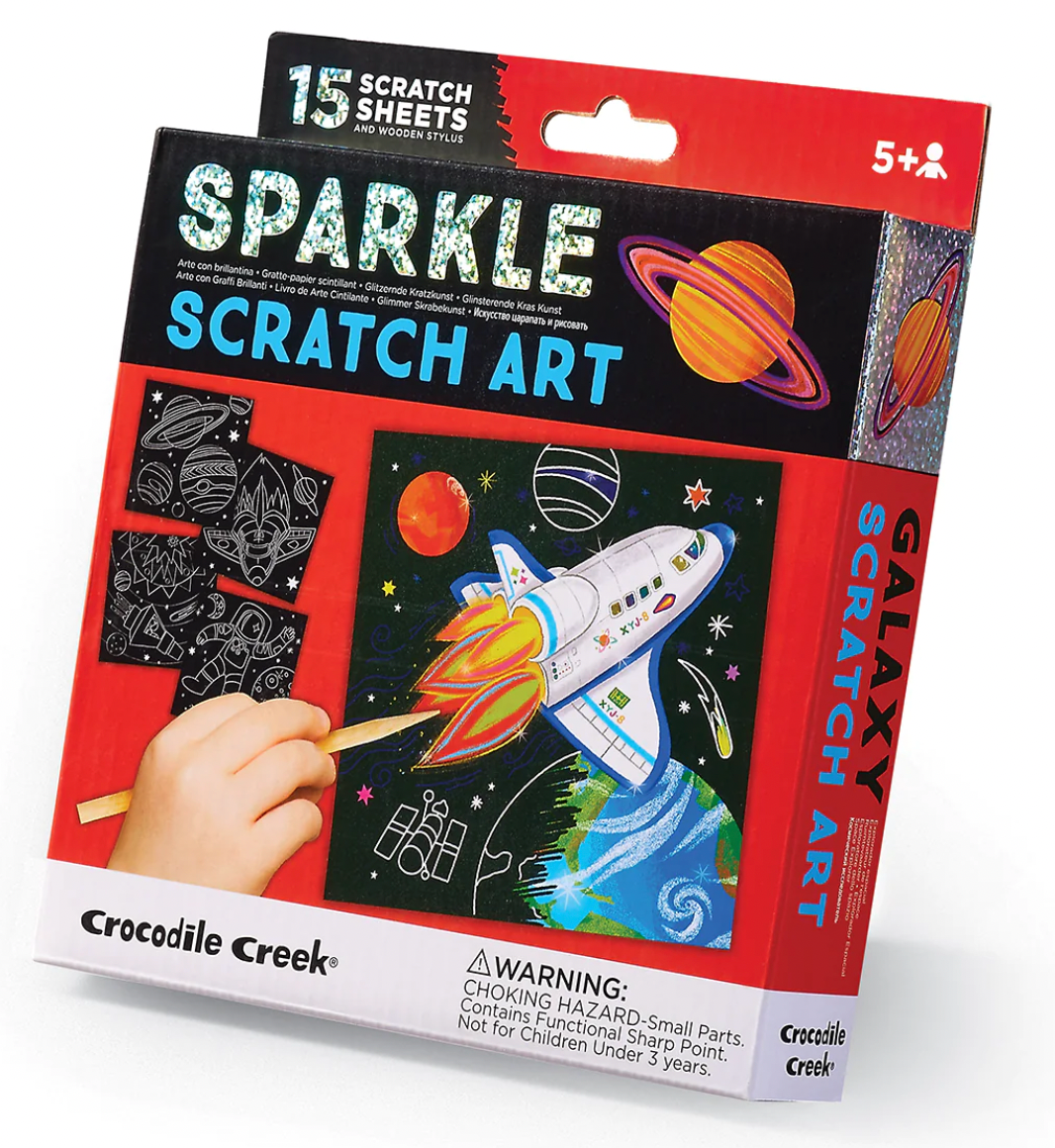 Crocodile Creek Sparkle Scratch Art: Galaxy