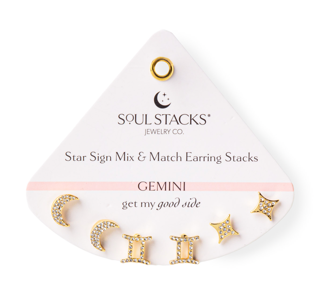 FINAL SALE Star Sign Mix & Match Earring Stacks