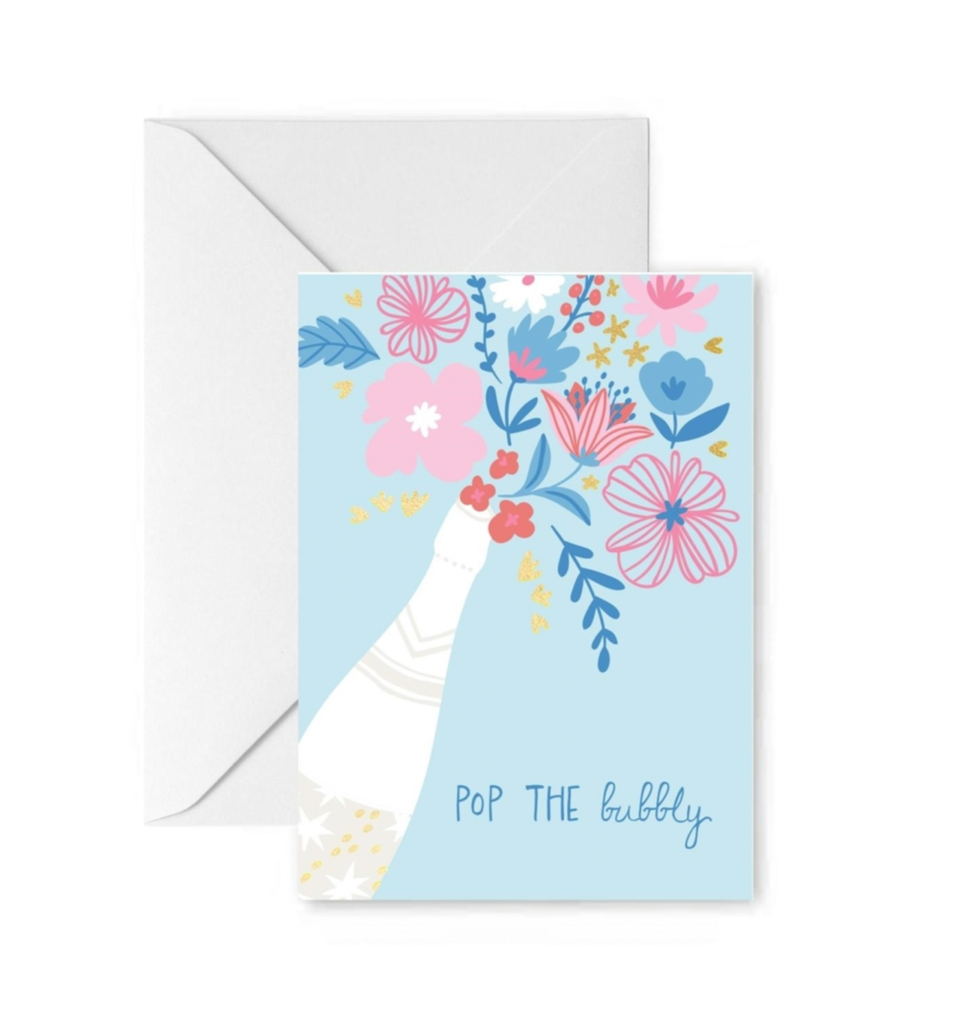 Mary Square Pop the Bubbly Greeting Card