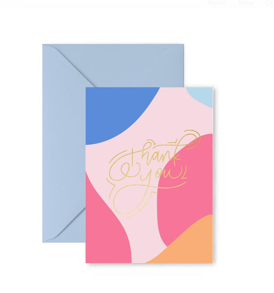 Mary Square Thank You Greeting Card