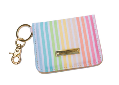Mary Square ID Wallet - Sunset Stripe