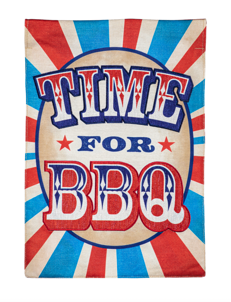 Evergreen Garden Flags - Time for BBQ