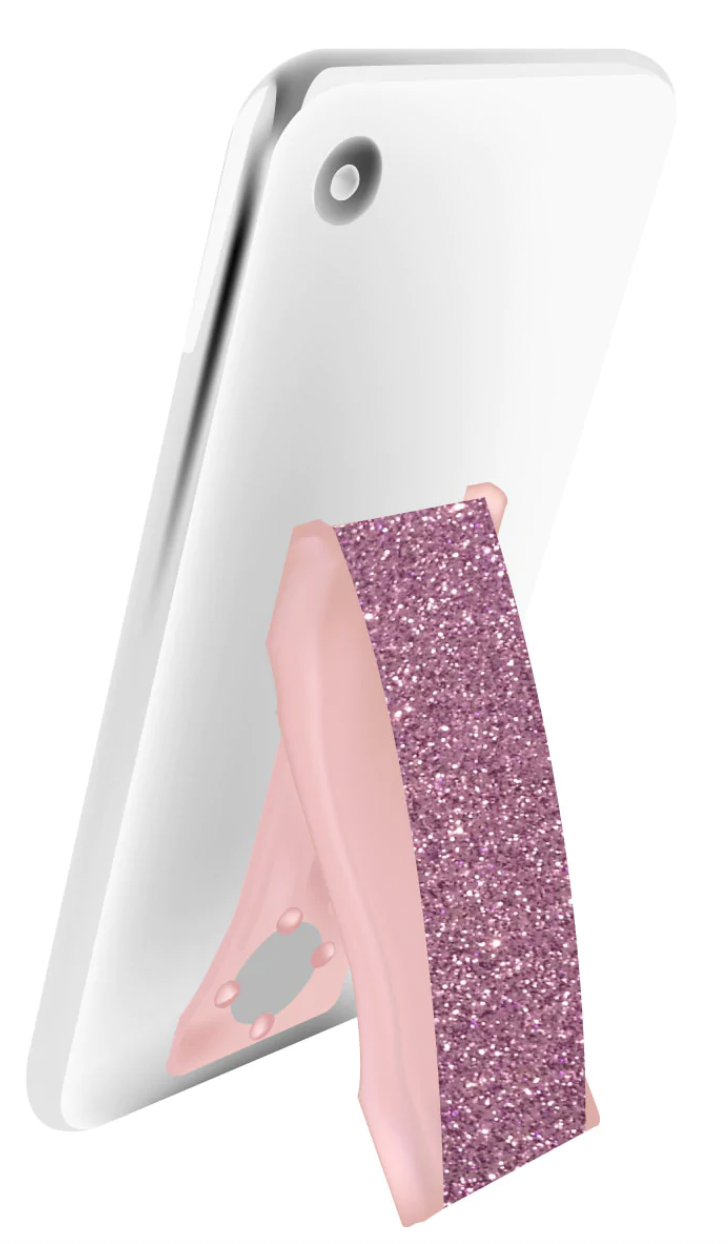 LoveHandle Pro Phone Grip- Pink Glitter