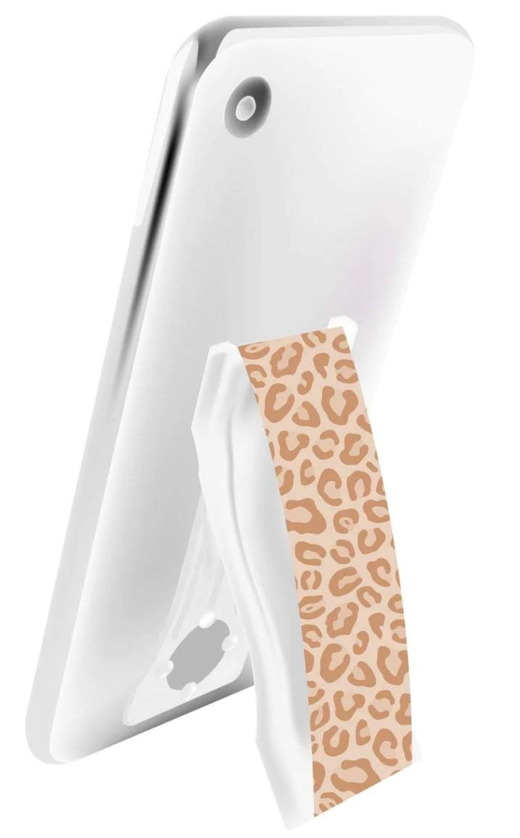 LoveHandle Pro Phone Grip- Nude Leopard