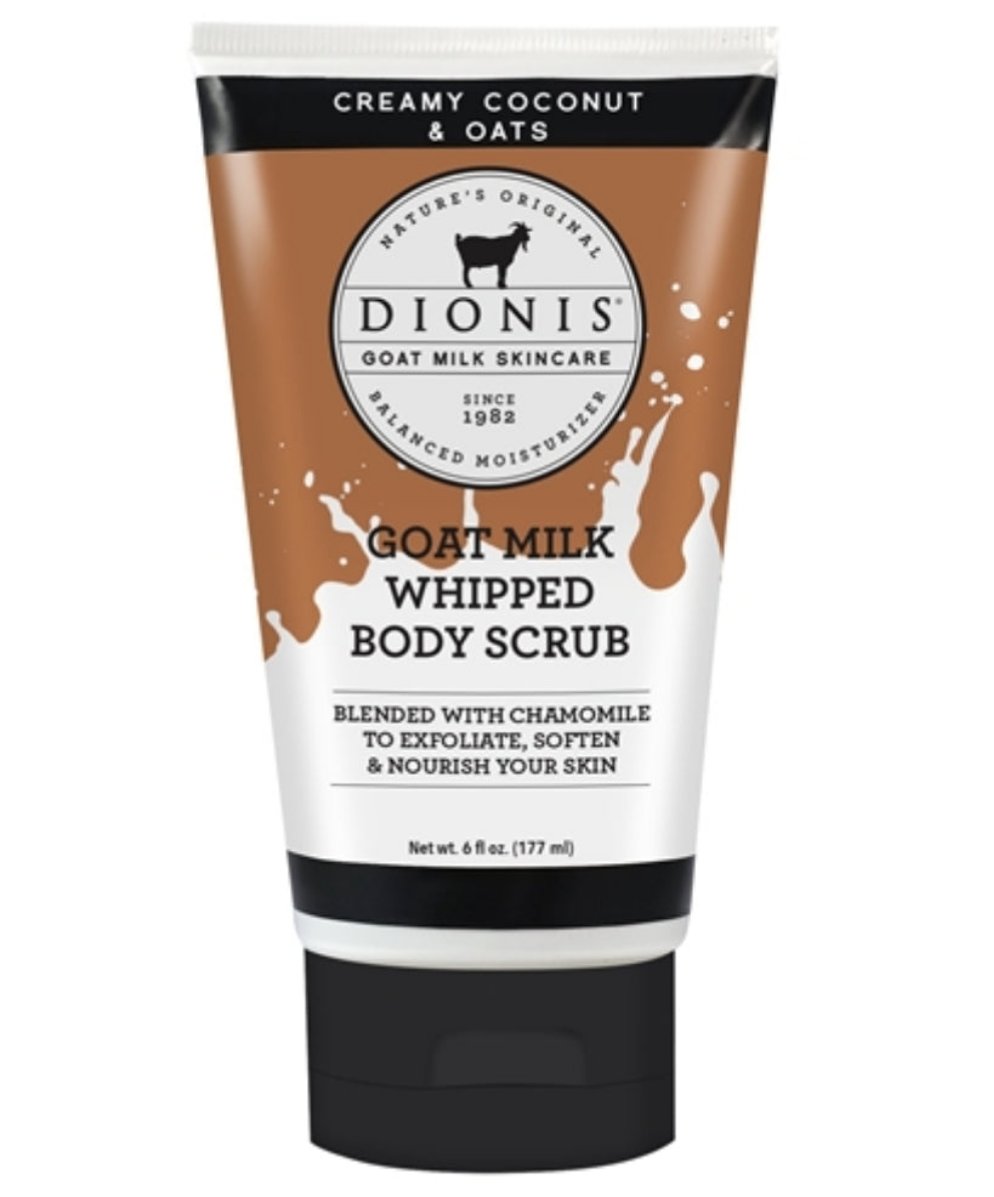 Dionis 6oz Whipped Body Scrub - Creamy Coconut & Oats
