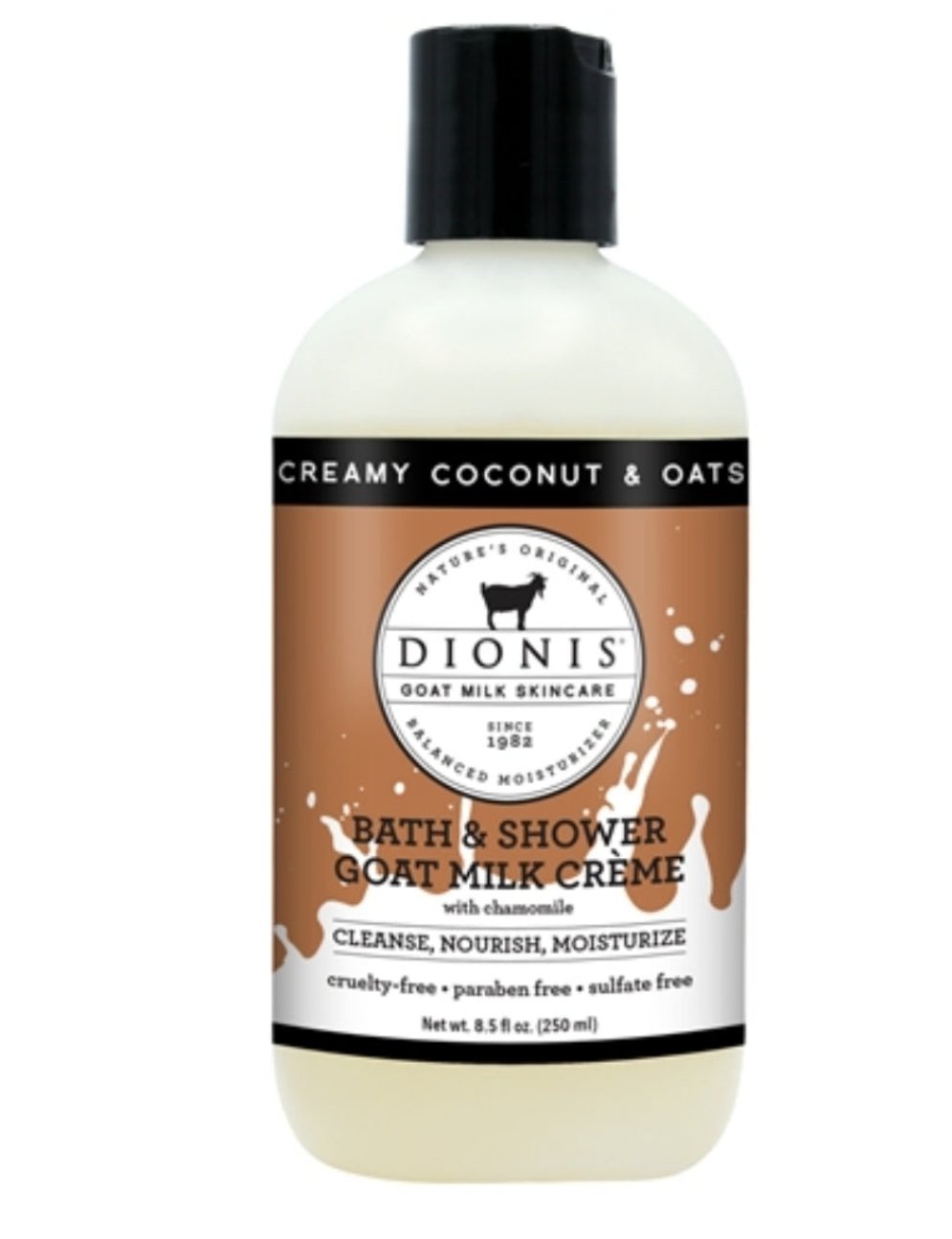 Dionis 8.5oz Bath Crème - Creamy Coconut & Oats