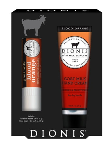 Dionis Hand Cream & Lip Balm Gift Set - Blood Orange