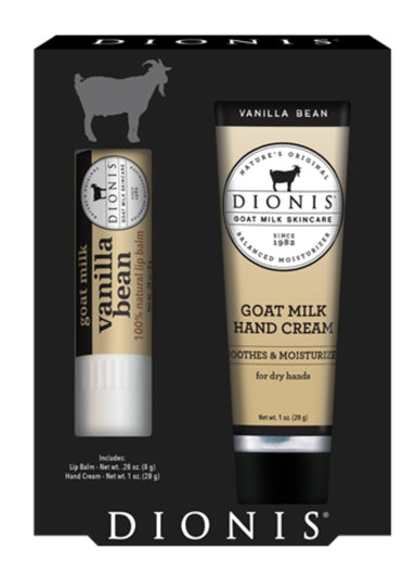  Dionis Hand Cream & Lip Balm Gift Set - Vanilla Bean