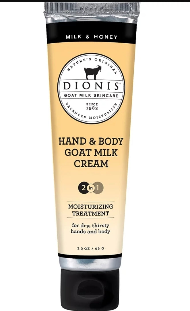 Dionis 3.3oz Hand & Body Cream - Milk & Honey