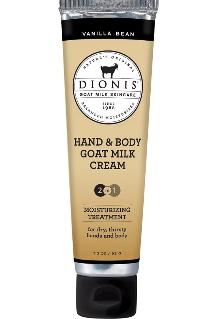 Dionis 3.3oz Hand & Body Cream - Vanilla Bean