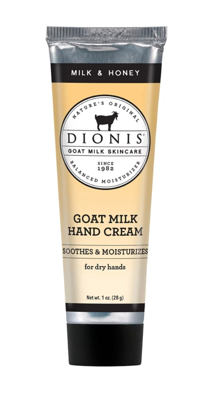 Dionis 1oz Hand Cream - Milk & Honey