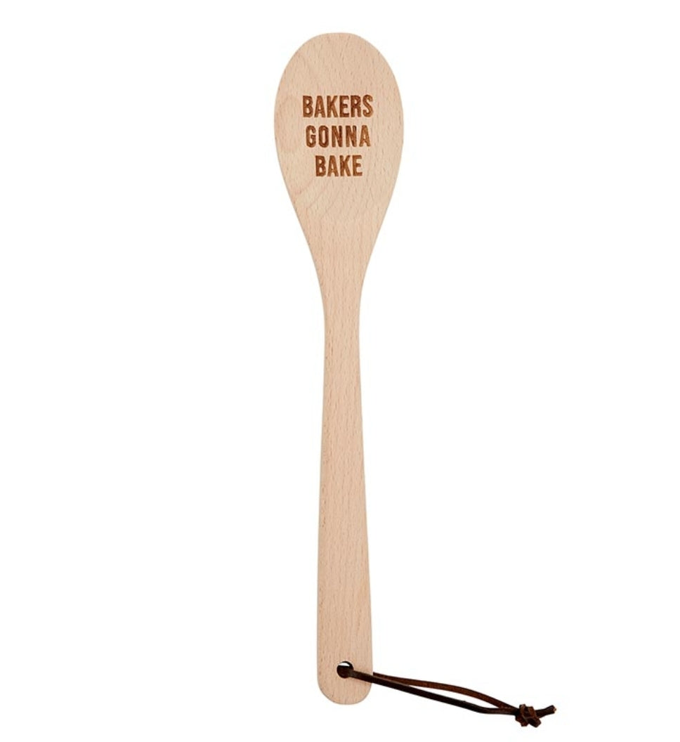 Santa Barbara Design Studio Wooden Cooking Spoon Bakers Gonna Bake