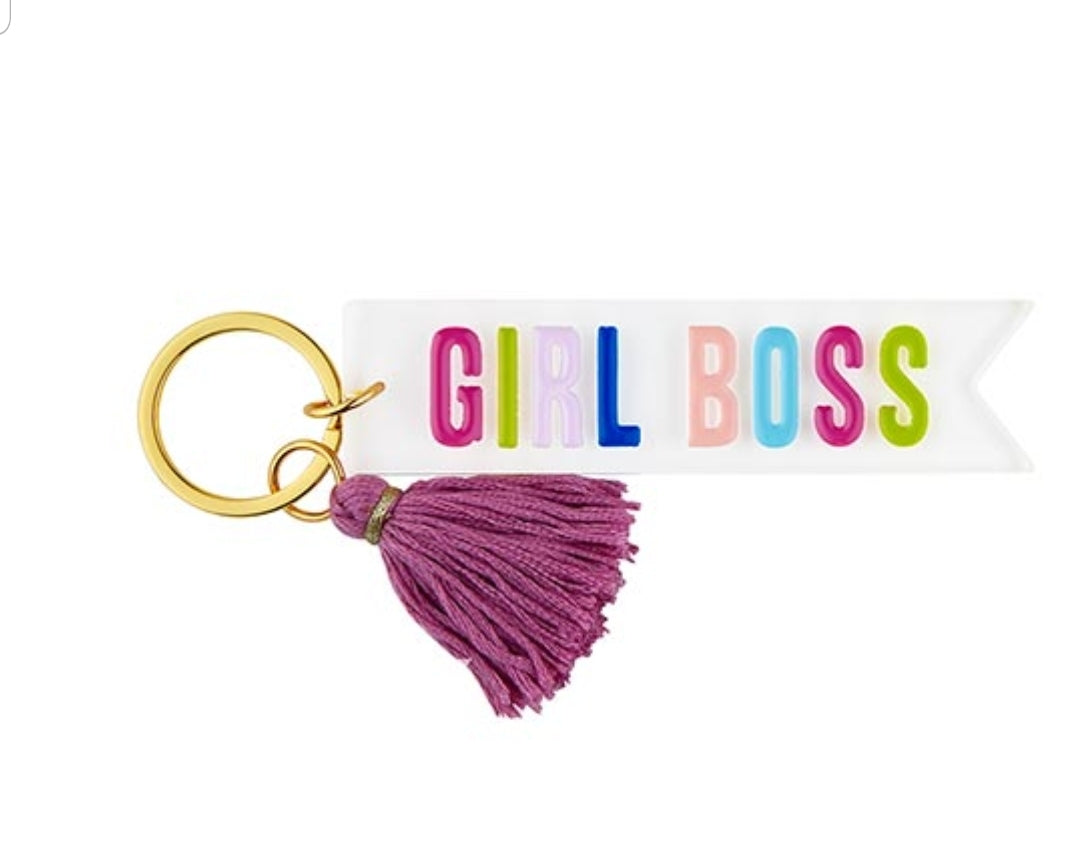 Creative Brands Acrylic Key Tags Girl Boss
