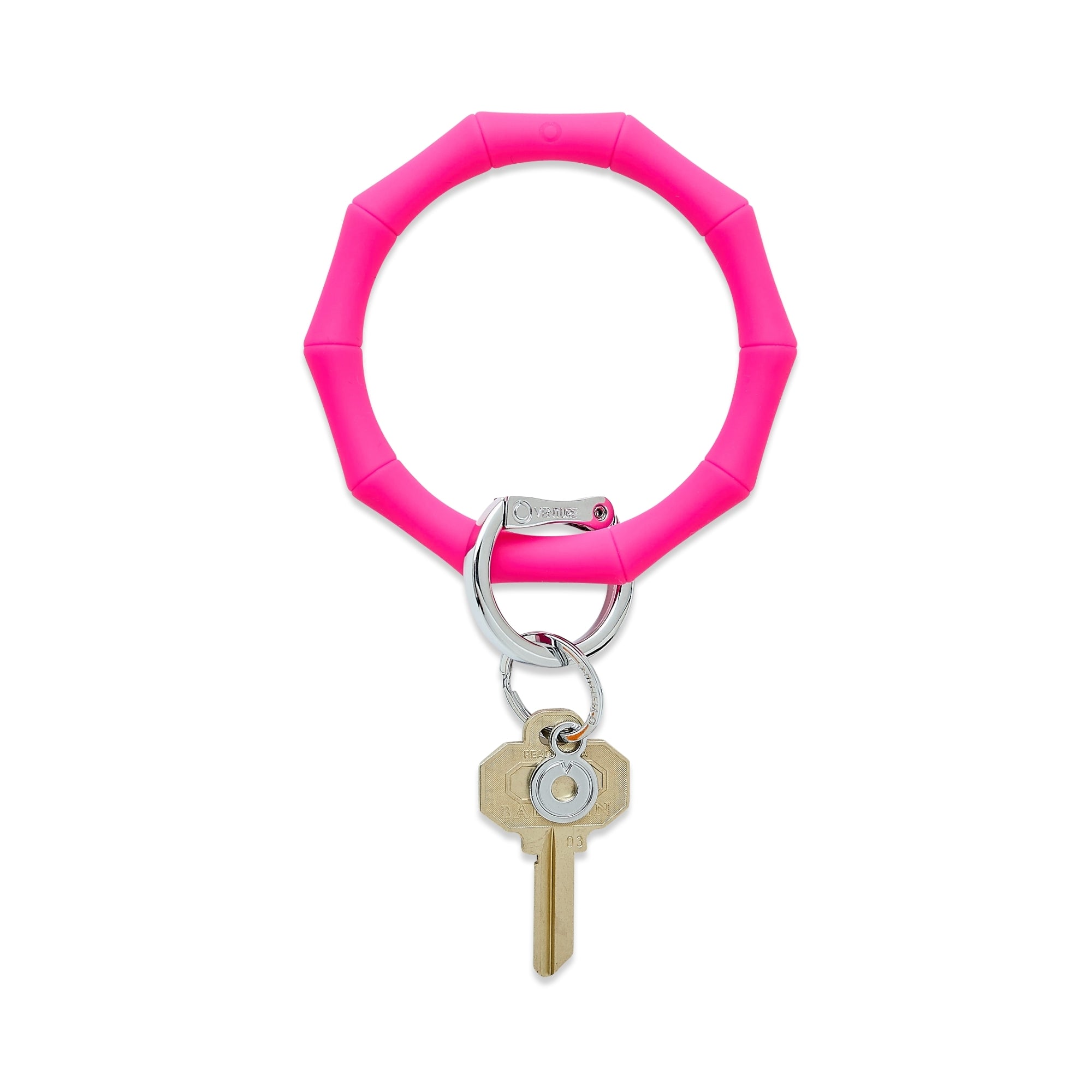 O-Venture - Silicone O-Key Ring-Bamboo Tickled Pink