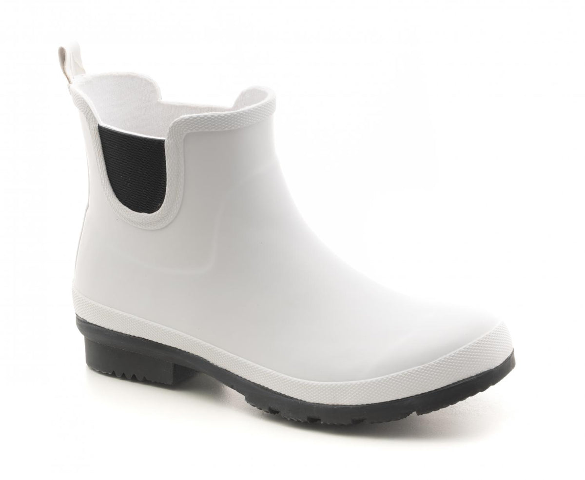 YIKES Rain Boot White Black