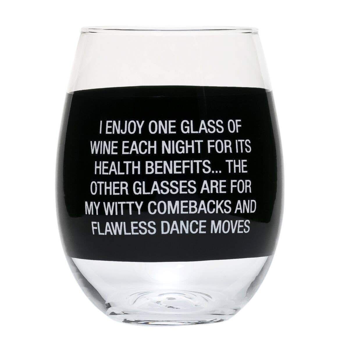About Face Designs, Inc. Dance Moves Stemless Wine Glass