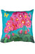 Evergreen Spring Geraniums Interchangeable Pillow Cover