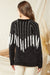 Entro The Party Sweater - Black, chenille, long sleeves, tassels, ribbed