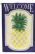 Evergreen House Flags-Welcome Pineapple