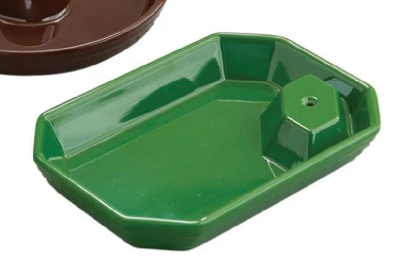 Nora Fleming Dainty Melamine Dish - Oval Forrest Green