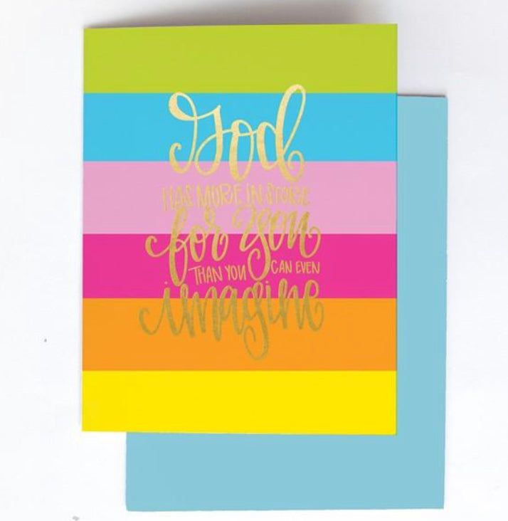 All She Wrote Notes - God Has More Greeting Card
