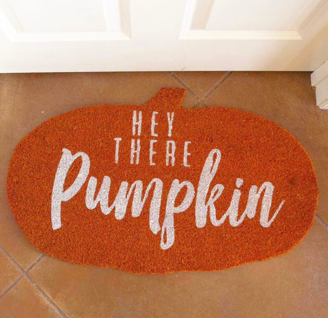 The Royal Standard Coir Doormat - Hey There Pumpkin