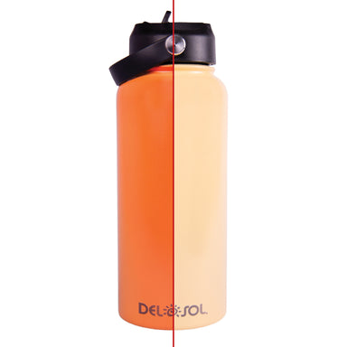 Del Sol Color Changing Water Bottle- 32oz Yellow/Orange