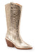 Corky's Howdy Boot - Gold Metallic cowgirl cowboy knee high queen sparkles