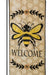 Evergreen Banner Garden Flags-Bee Welcome