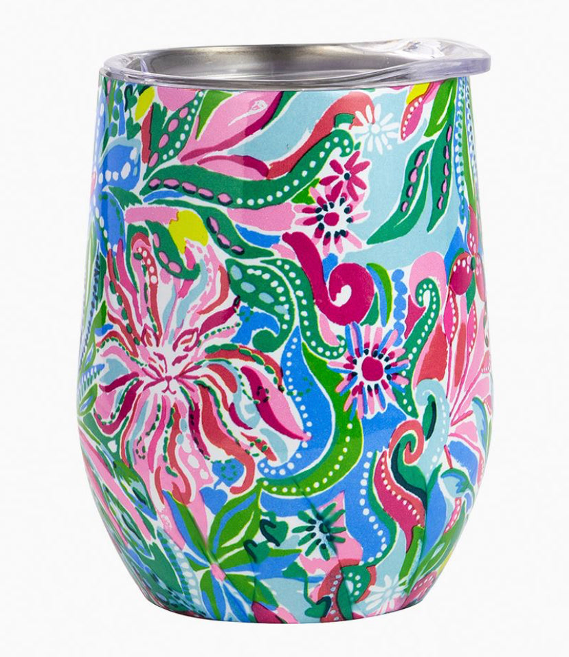 Lilly Pulitzer Insulated Stemless Tumbler - Golden Hour