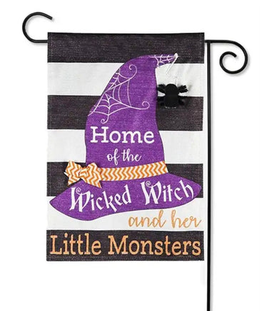 Evergreen Garden Flags - Halloween -Home of the Wicked Witch