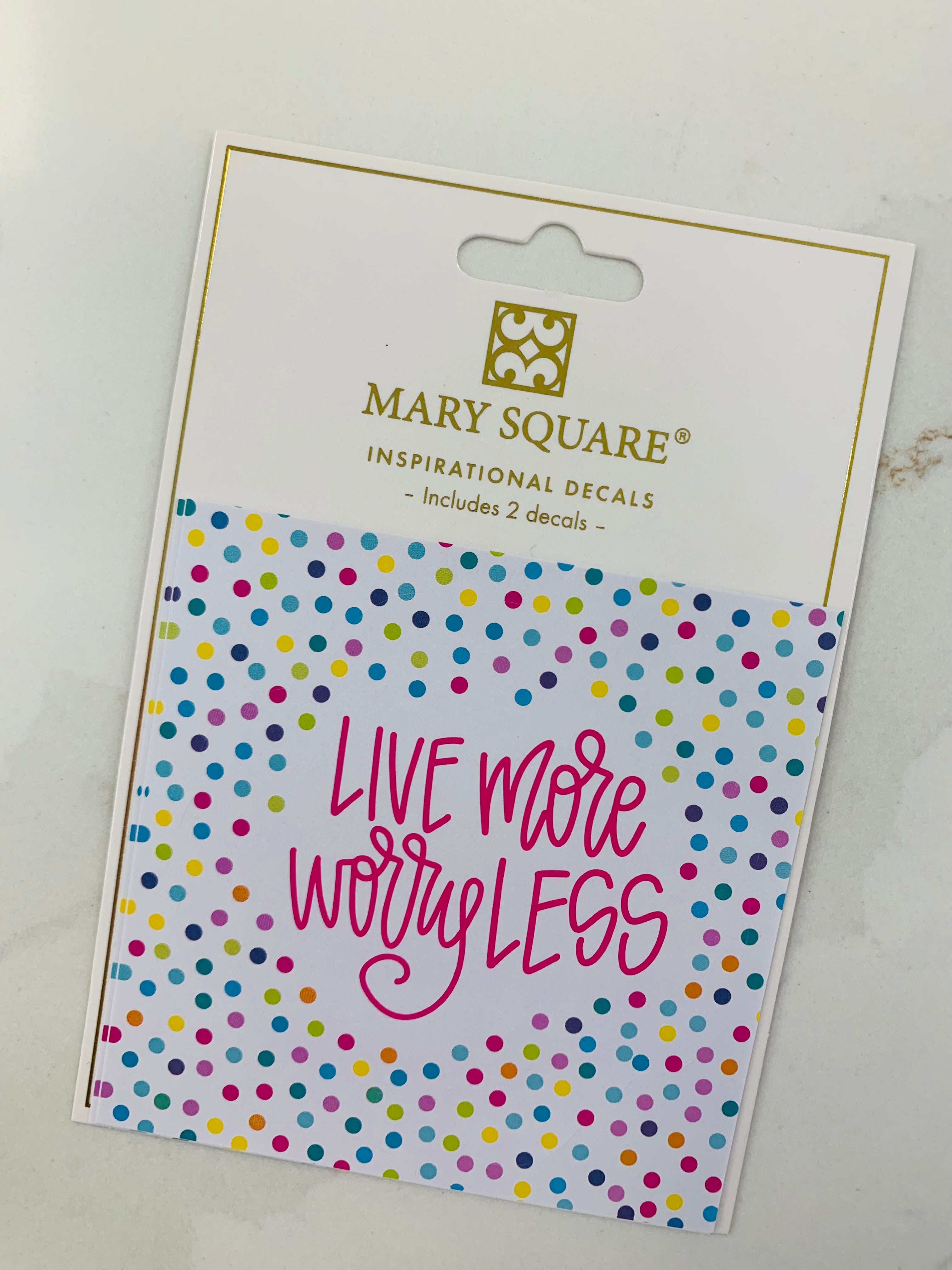 All She Wrote Notes - Inspirational Decals - Live More Worry Less